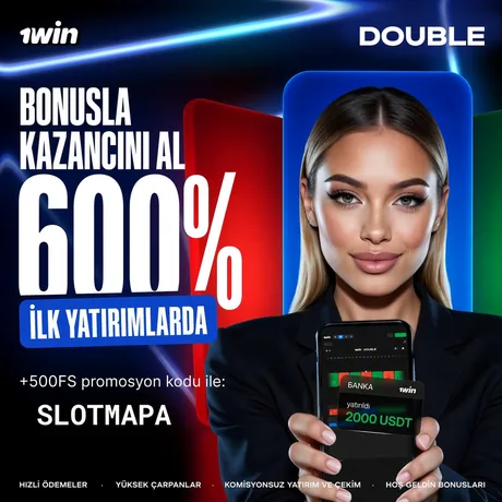 1win hoş geldin bonusu: SLOTMAPA koduyla %600'e kadar