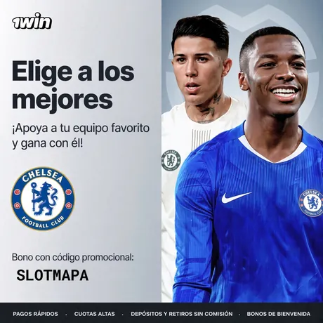 Promo 1win: Elige a los mejores, jugadores del Chelsea y código SLOTMAPA