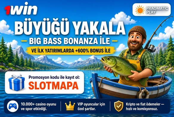 1win Big Bass Bonanza: SLOTMAPA koduyla büyüğü yakala