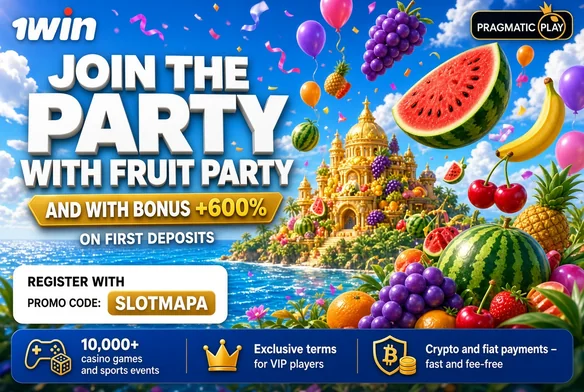 Fruit Party on 1win, join the party with promo code SLOTMAPA