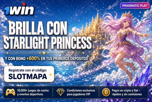 Starlight Princess en 1win, brilla con el código SLOTMAPA
