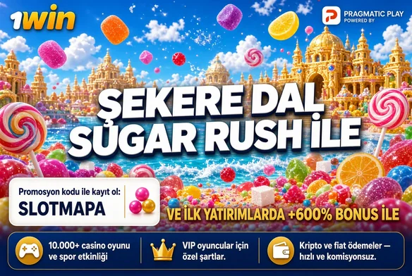 1win Sugar Rush: SLOTMAPA koduyla şekere dal