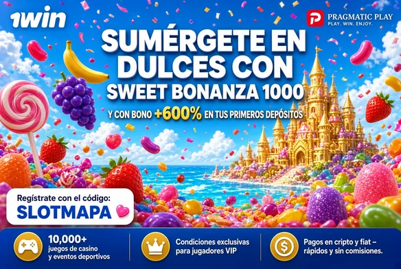 Sweet Bonanza 1000 en 1win, código SLOTMAPA