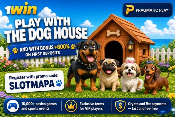 The Dog House on 1win, play with promo code SLOTMAPA