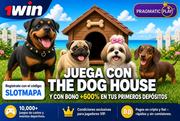 The Dog House en 1win, juega con el código SLOTMAPA