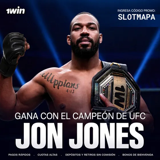 Gana con el campeón de UFC Jon Jones en 1win, código SLOTMAPA