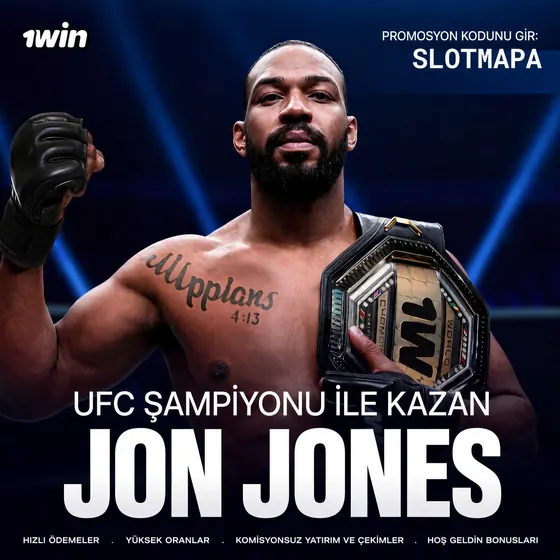 UFC şampiyonu Jon Jones ile kazan, 1win, SLOTMAPA kodu